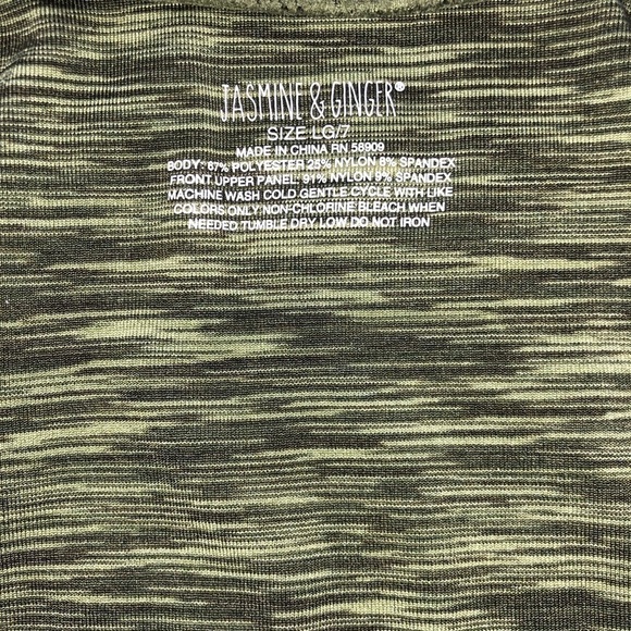 NWT Jasmine & Ginger Marled Green and Pink Seamless Longline 2 Bra Bundle size L - Picture 4 of 11